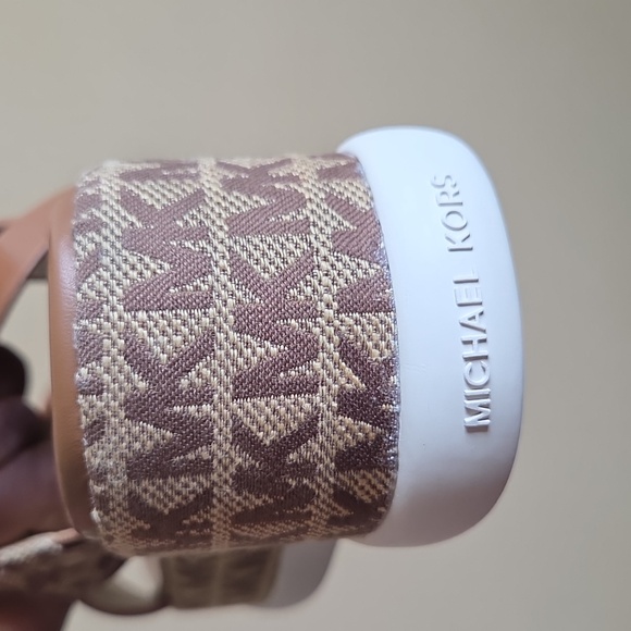 Michael Kors Tan and Brown Logo Sandals - Picture 7 of 7